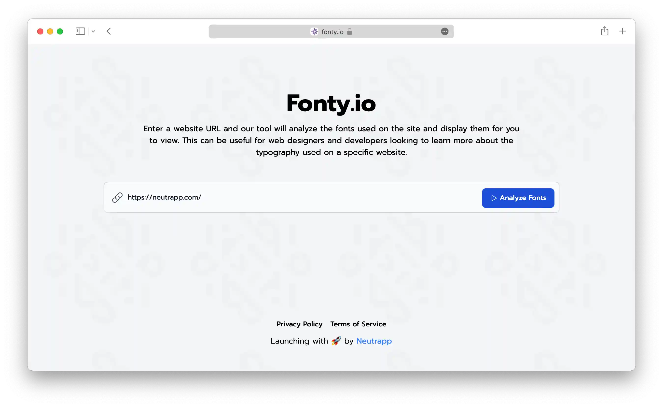 Fonty.io - Home Page